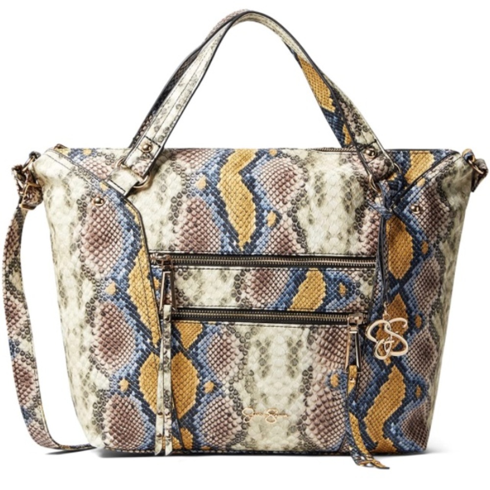Jessica Simpson python skin tote Satchel purse
